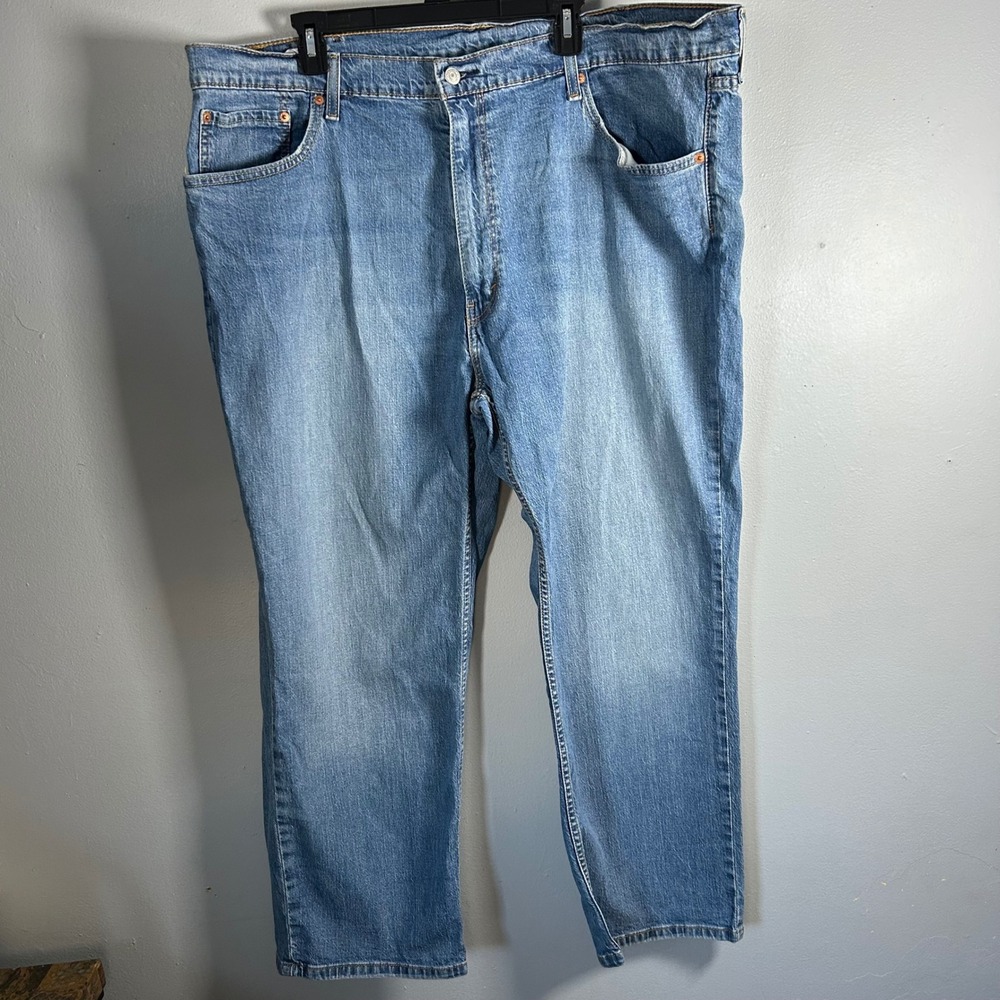 Levi Strauss 559 Relaxed Fit Light Wash Denim Jeans‎ Mens Size 46x32